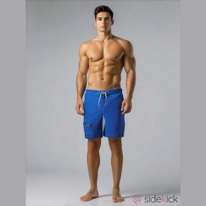 Polo Ralph Lauren Men's XL Blue Surfing Cargo Pony Beach Swimming Board Shorts